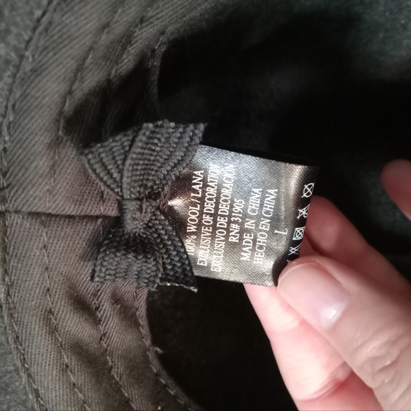 Stylish Gray Wool Fedora Hat - Picture 5 of 5